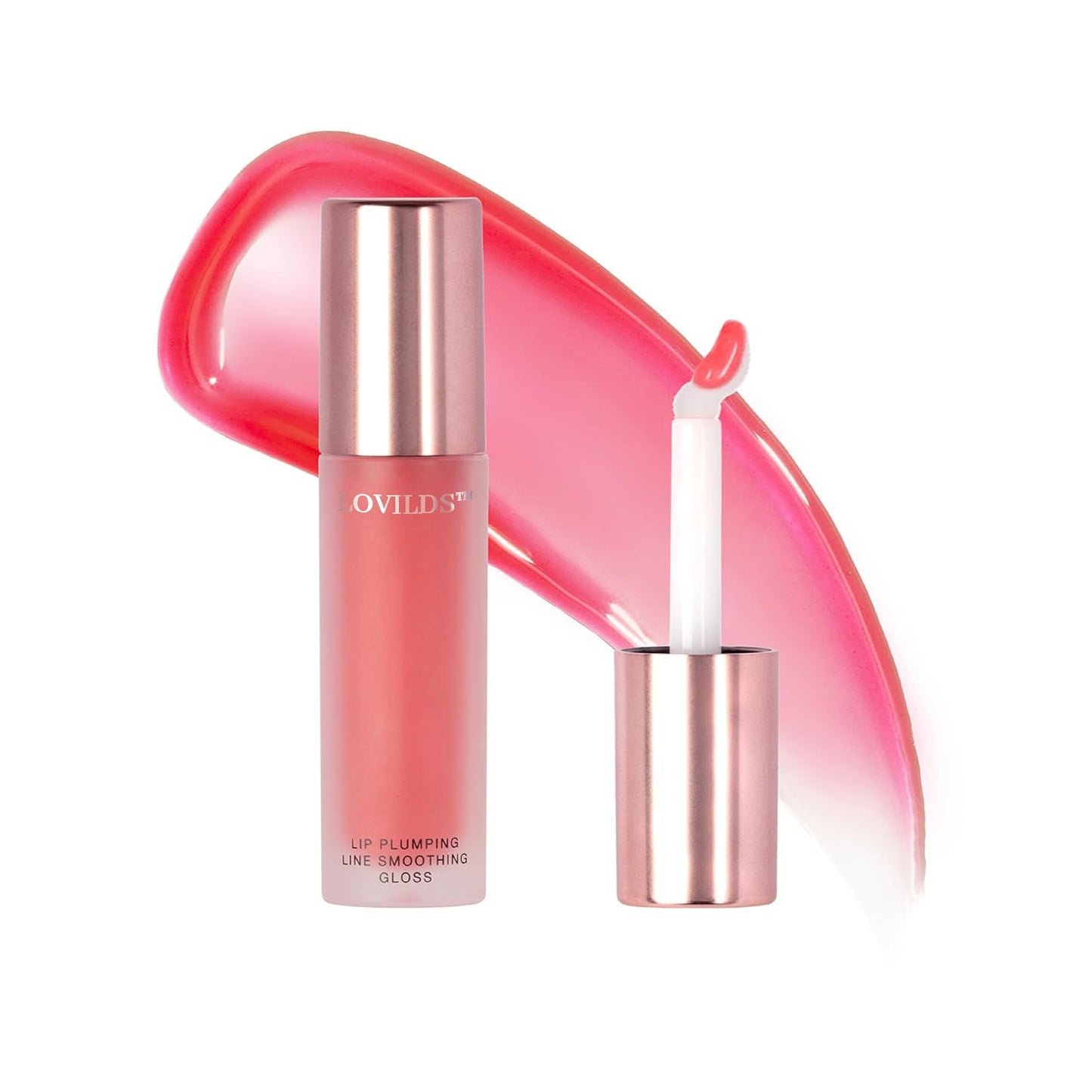 💖 LOVILDS™ Lip Plumper Gloss | Hydrating, Volumizing Formula for Fuller-Looking Lips | Non-Sticky, Long-Wearing Lip Gloss