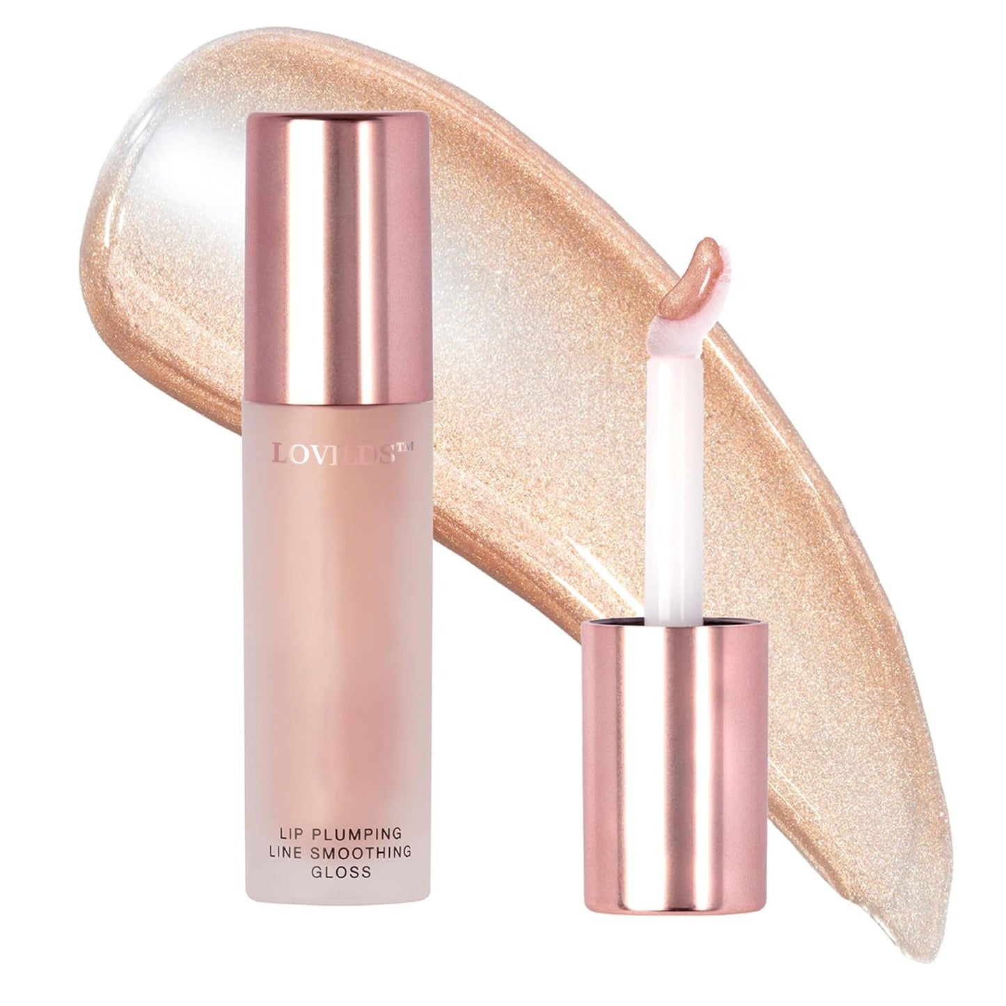 💖 LOVILDS™ Lip Plumper Gloss | Hydrating, Volumizing Formula for Fuller-Looking Lips | Non-Sticky, Long-Wearing Lip Gloss