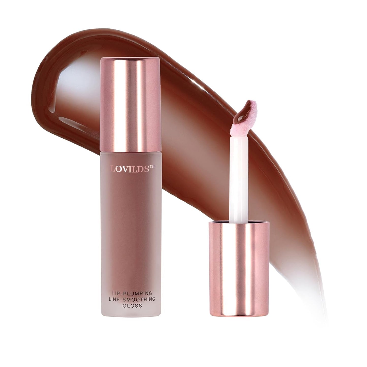 💖 LOVILDS™ Lip Plumper Gloss | Hydrating, Volumizing Formula for Fuller-Looking Lips | Non-Sticky, Long-Wearing Lip Gloss