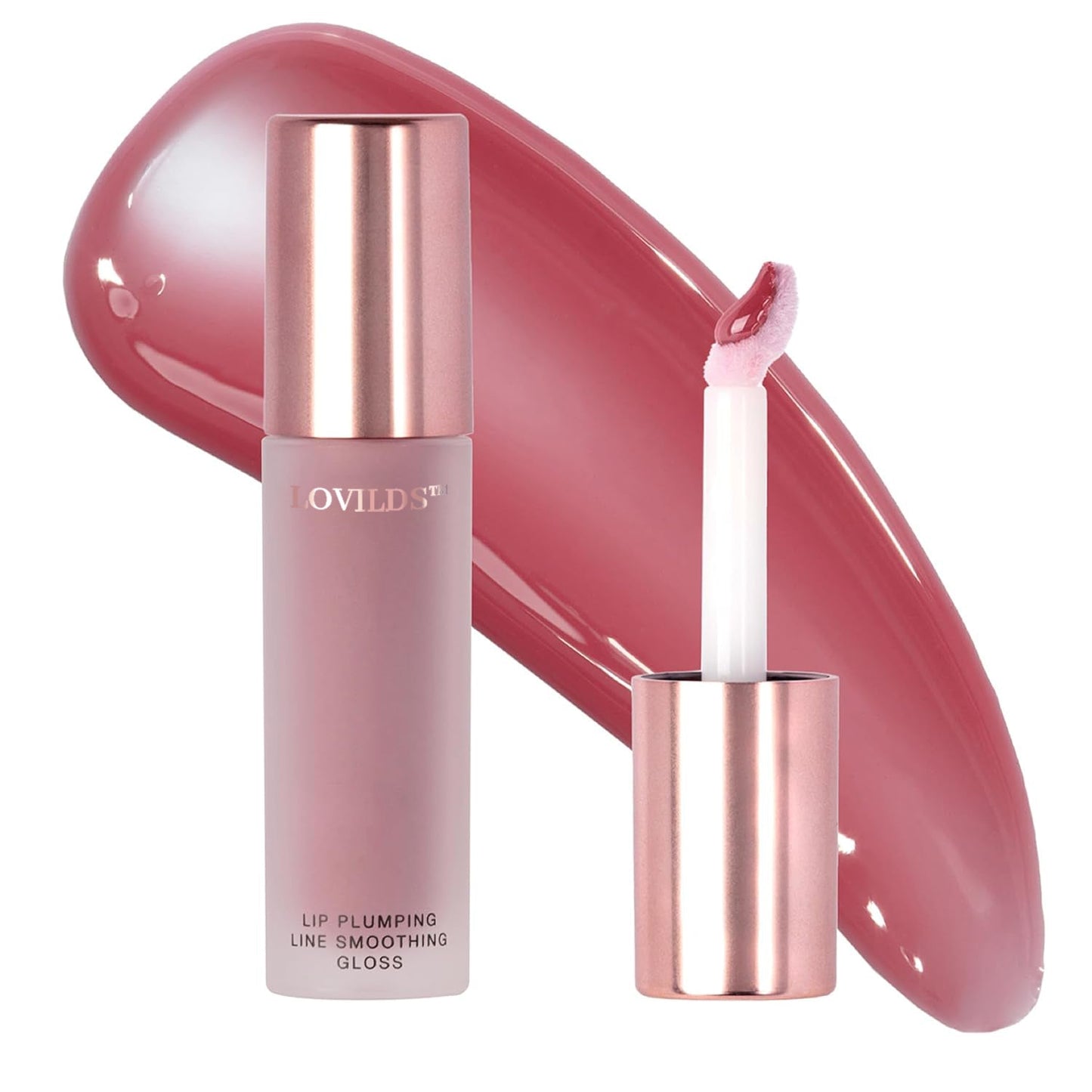 💖 LOVILDS™ Lip Plumper Gloss | Hydrating, Volumizing Formula for Fuller-Looking Lips | Non-Sticky, Long-Wearing Lip Gloss
