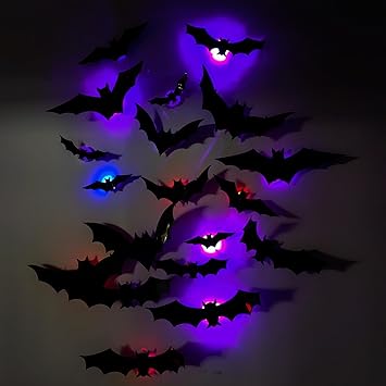 🎉🎉Final Day Mega Sale – 3D Bat LED Decorations!