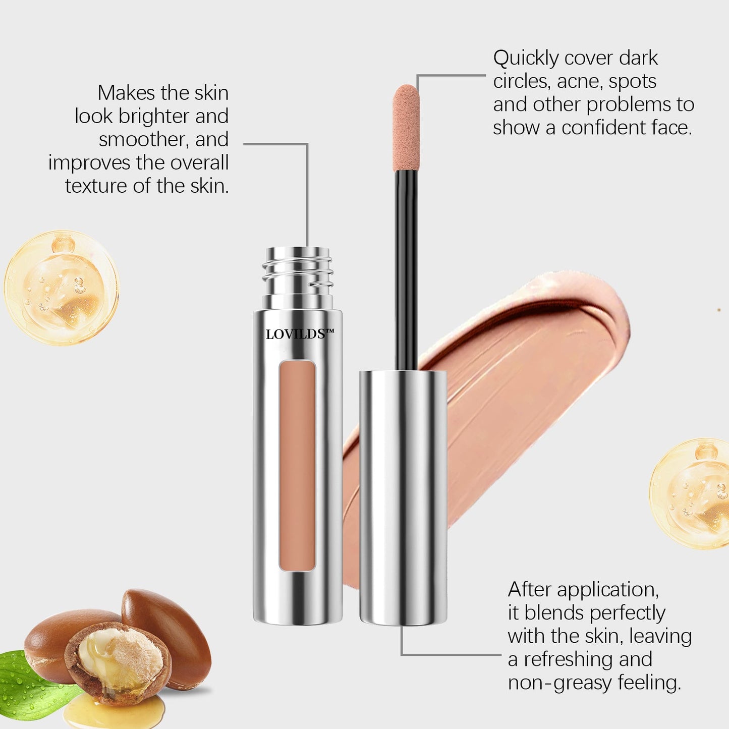 đ„Limited Time 50% Off! đLOVILDSâą Flawless Concealer â 24H Full Coverage, Undetectable Finish