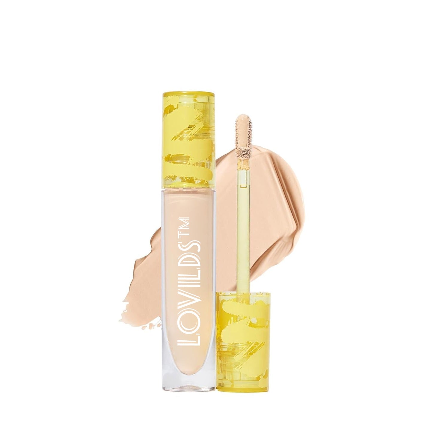 🌟 LOVILDS™ Long-Lasting Concealer - Conceals Dark Circles Under the Eyes, Dark Spots and Blemishes, 1.13 ounces