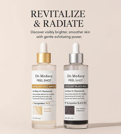 🎉 75% OFF Today-Peel Shot Glow Rice Ampoule Set Brightening Exfoliating Moisturizing Serum - 💧 For All Types