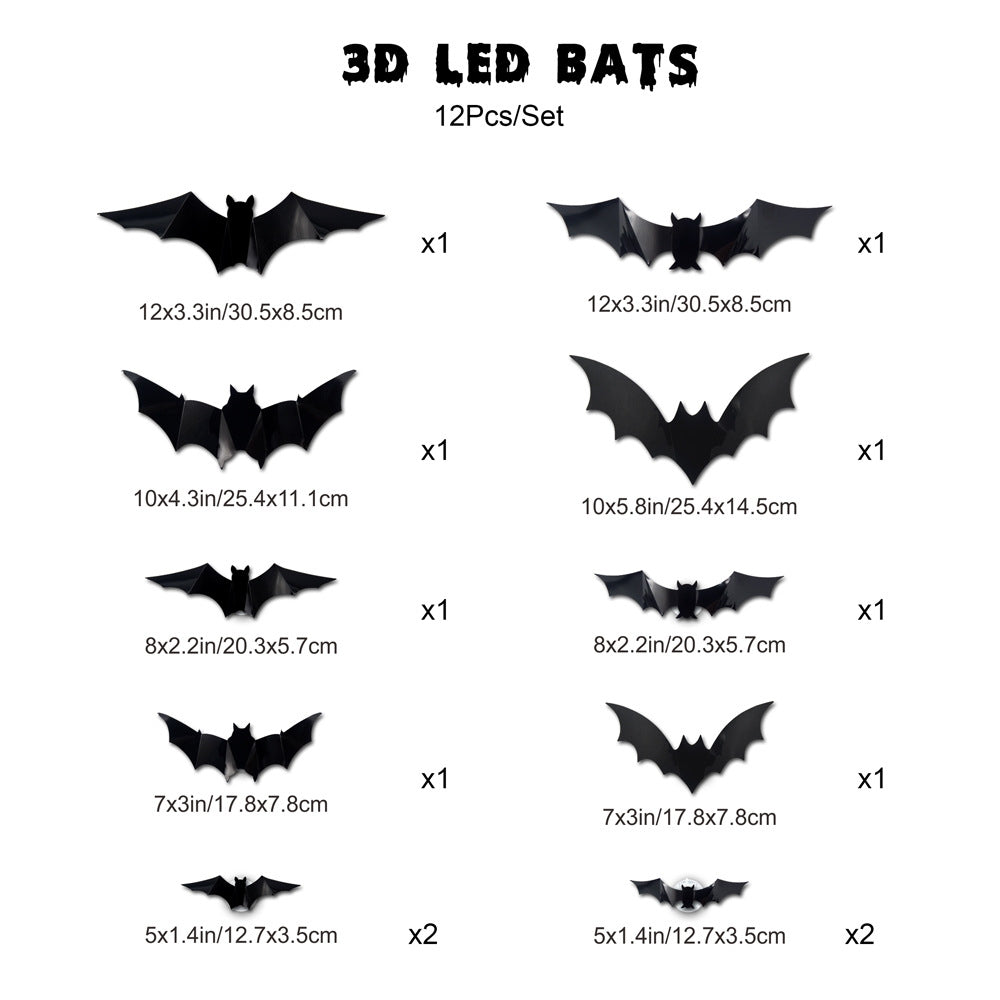 🎉🎉Final Day Mega Sale – 3D Bat LED Decorations!