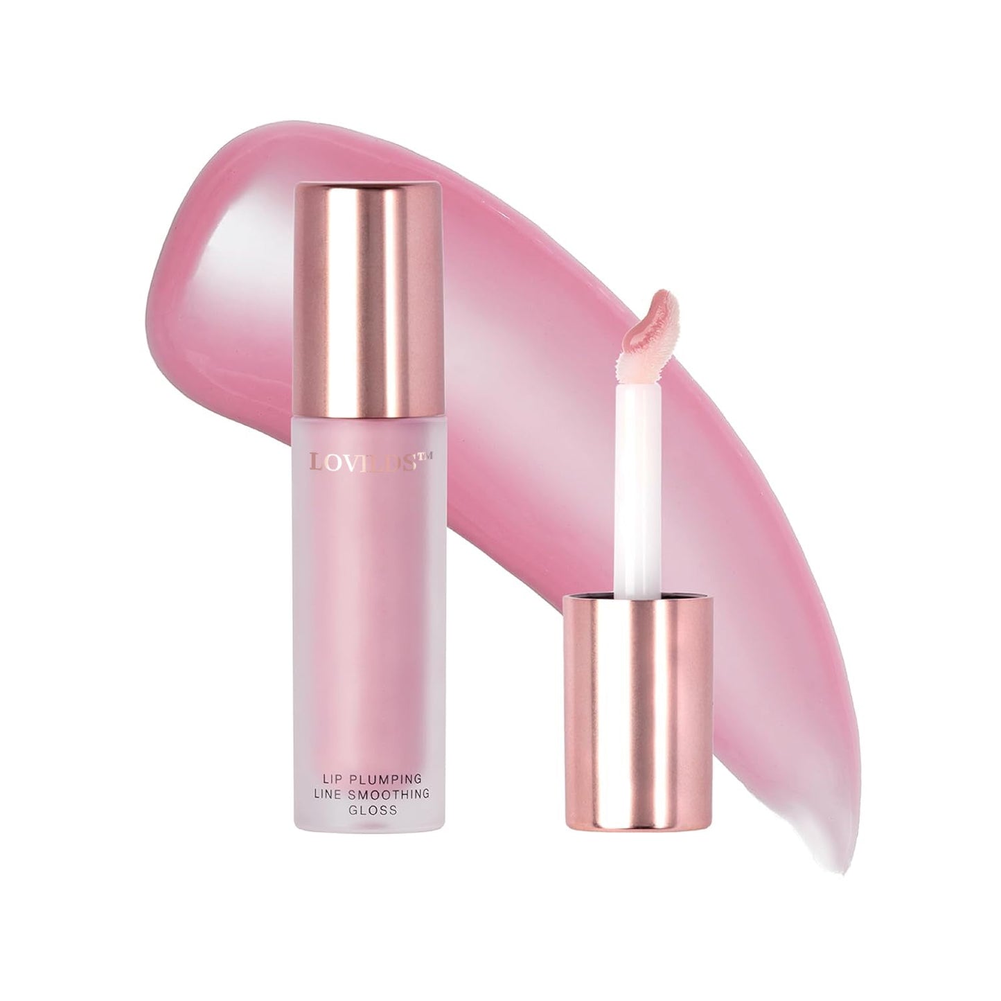 💖 LOVILDS™ Lip Plumper Gloss | Hydrating, Volumizing Formula for Fuller-Looking Lips | Non-Sticky, Long-Wearing Lip Gloss