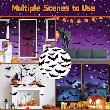 🎉🎉Final Day Mega Sale – 3D Bat LED Decorations!