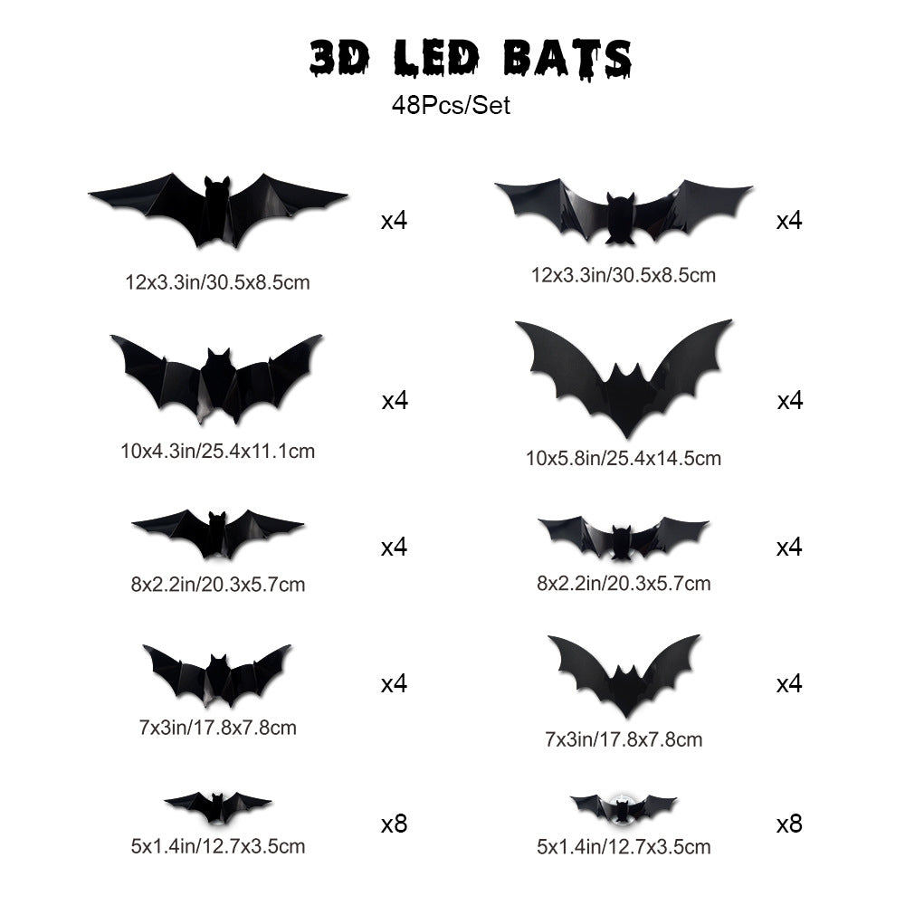 🎉🎉Final Day Mega Sale – 3D Bat LED Decorations!