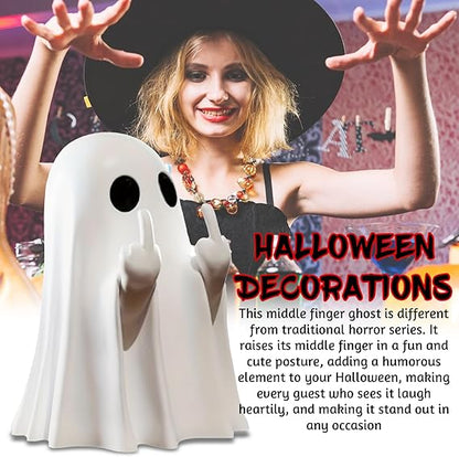 👻 Cute Halloween Ghost Figurine – Spooky Fun for Your Home!