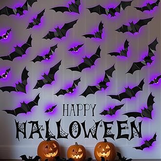 🎉🎉Final Day Mega Sale – 3D Bat LED Decorations!