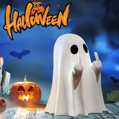 👻 Cute Halloween Ghost Figurine – Spooky Fun for Your Home!
