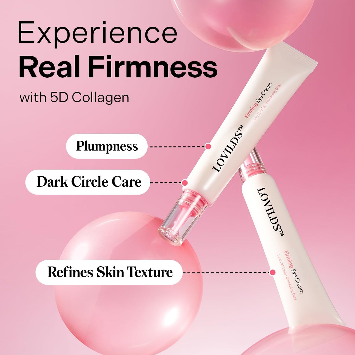 🌟 LOVILDS™ Collagen Firming Eye Cream for Wrinkle Improvement and Dark Circles Care