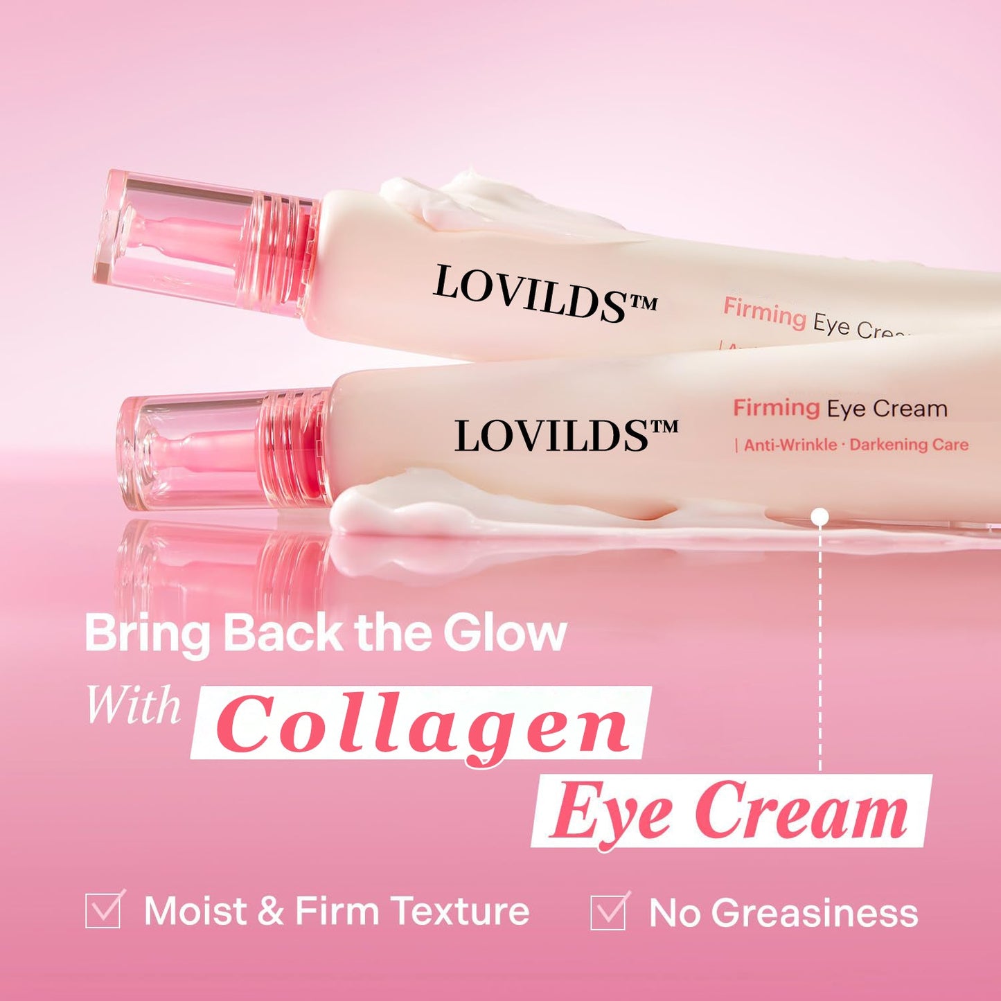 🌟 LOVILDS™ Collagen Firming Eye Cream for Wrinkle Improvement and Dark Circles Care