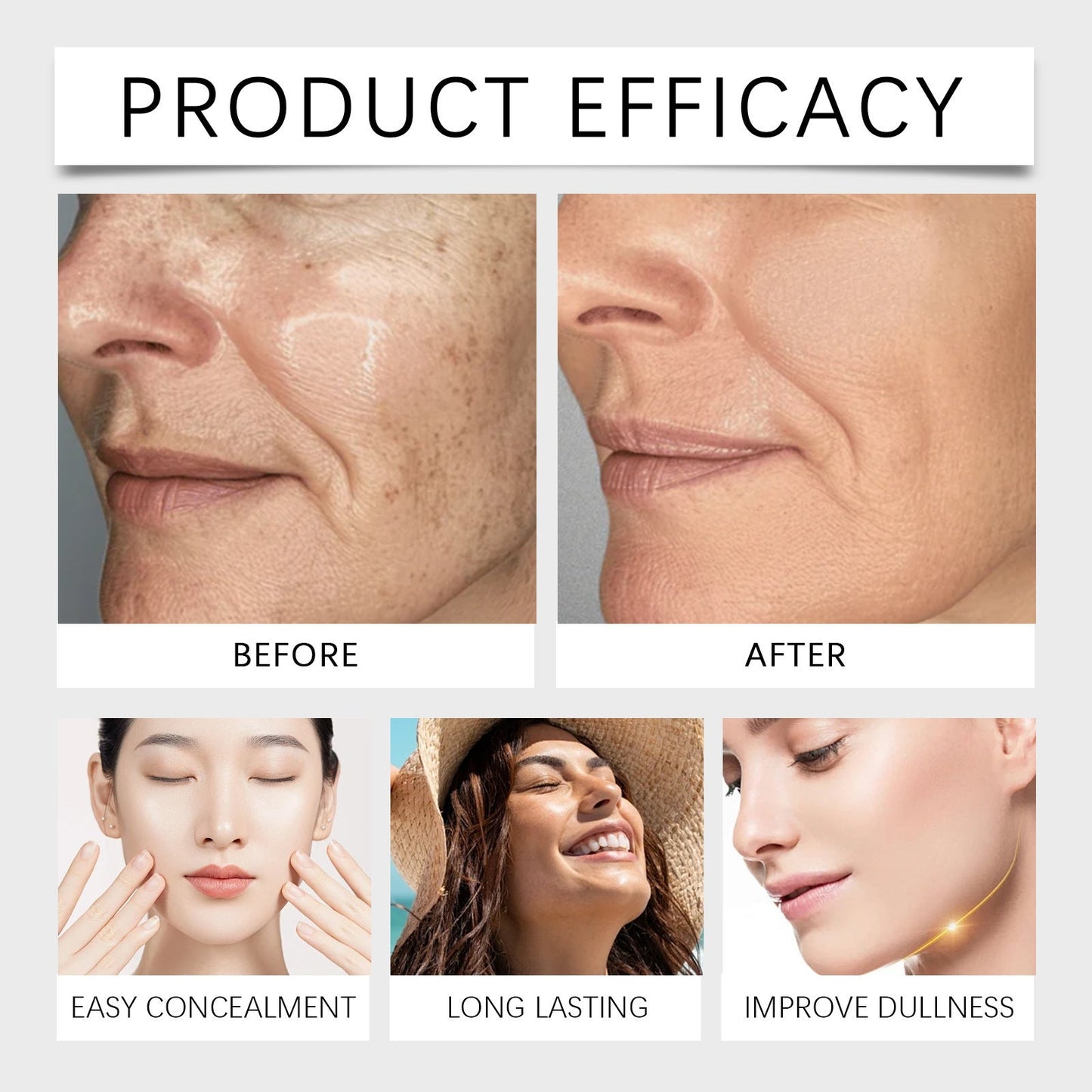 🔥Limited Time 50% Off! 🌟LOVILDS™ Flawless Concealer – 24H Full Coverage, Undetectable Finish